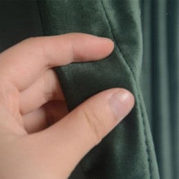 Zatemňovací Závěs Max, Vyrobený Na Míru, Imitace Sametu, Tmavá Jednobarevná Ložnice