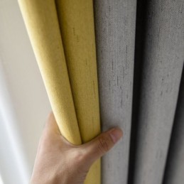 Dvoubarevný Splývavý Závěs, Závěs Na Míru, Moderní Jednoduchý, Polozatemňovací, Do Obývacího Pokoje, Látkový
