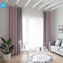 Dvoubarevný Splývavý Závěs, Závěs Na Míru, Moderní Jednoduchý, Polozatemňovací, Do Obývacího Pokoje, Látkový