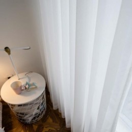 Bílá Prodyšná Průsvitná Záclona, Vyrobená Na Míru, Moderní Jednoduchá Záclona Do Obývacího Pokoje, Ložnice, Pracovny, Látka