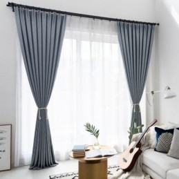 Elegantní Zatemňovací Závěs Vyrobený Na Míru Závěs Jednobarevný Ložnice Kancelář