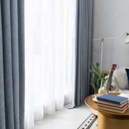 Elegantní Zatemňovací Závěs Vyrobený Na Míru Závěs Jednobarevný Ložnice Kancelář