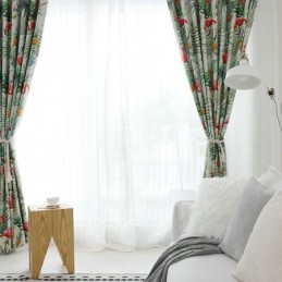 Zatemňovací Závěs Flamingo Na Míru Závěs Na Míru Zvířecí Motiv Džungle