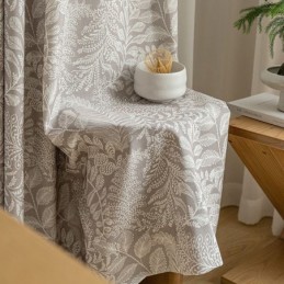 Záclony S Potiskem Listů V Americkém Stylu Z Polyesteru