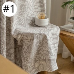 Záclony S Potiskem Listů V Americkém Stylu Z Polyesteru