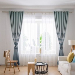 Vysoce Přesné Záclony Moderní Jednoduchý Inkoustový Krajinářský Tisk