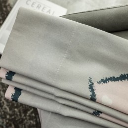 Bavlněná Záclona Na Míru Záclona S Potiskem Ve Tvaru Srdce V Severském Stylu