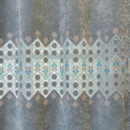 Zatemňovací Závěs Šitý Na Míru Závěs S Geometrickou Výšivkou V Severském Stylu Do Obývacího Pokoje/Ložnice