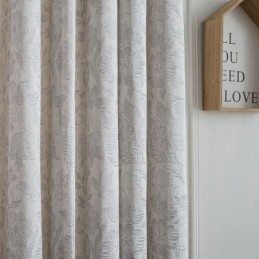 Severské Zatemňovací Závěsy, Žakárové Závěsy S Lněnými Rostlinami, Vyrobené Na Míru, Do Obývacího Pokoje A Ložnice