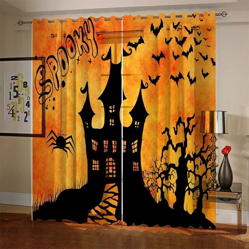 Záclony Halloween Digitální Tisk Americký Styl