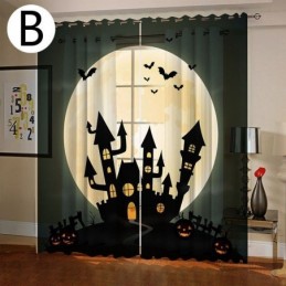 Záclony Halloween Digitální Tisk Americký Styl