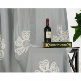 Vyšívaná Záclona V Severském Stylu, Vyrobená Na Míru, Záclona S Květinovým Vzorem, Polybavlna Do Obývacího Pokoje A Ložnice