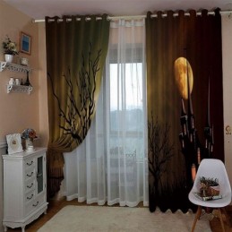 Záclona Na Míru, Záclona, Digitální Tisk, Americké Záclony, Hororový Hrad