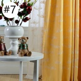 Severská Zatemňovací Záclona Vyrobená Na Míru S Vyšívanými Rostlinami Do Obývacího Pokoje A Ložnice