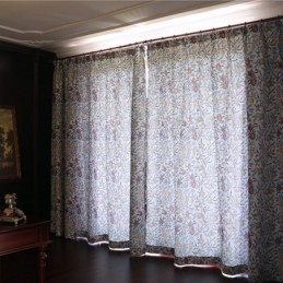Záclona S Rostlinným Vzorem, Minimalistická Zatemňovací Záclona Na Míru Do Obývacího Pokoje/Ložnice