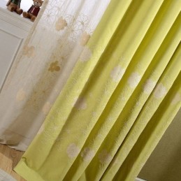 Zatemňovací Závěs Z Severské Bavlny A Lnu, Vyrobený Na Míru, Závěs S Květinovou Výšivkou Do Obývacího Pokoje/Ložnice