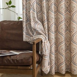 Zatemňovací Závěsy S Potiskem Z Polybavlny A Americkým Vintage Vzorem
