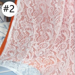 Zatemňovací Závěs V Severském Stylu, Vyrobený Na Míru, Závěs S Rostlinnou Žakárovou Látkou A Integrovanou Přízí