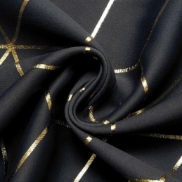 Zatemňovací Závěs Na Míru, Geometrický Bronzový Závěs V Severském Stylu Do Obývacího Pokoje A Ložnice