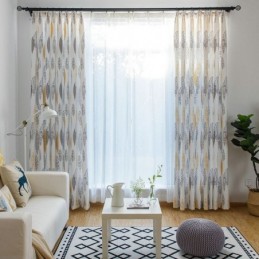 Zatemňovací Závěs Na Ochranu Životního Prostředí, Vyrobený Na Míru, Americký Styl, Tisk Listů, Zatemňovací Závěs Do Ložnice