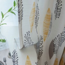 Zatemňovací Závěs Na Ochranu Životního Prostředí, Vyrobený Na Míru, Americký Styl, Tisk Listů, Zatemňovací Závěs Do Ložnice