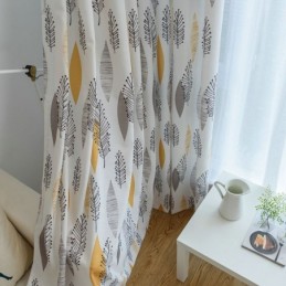 Zatemňovací Závěs Na Ochranu Životního Prostředí, Vyrobený Na Míru, Americký Styl, Tisk Listů, Zatemňovací Závěs Do Ložnice