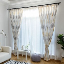 Zatemňovací Závěs Na Ochranu Životního Prostředí, Vyrobený Na Míru, Americký Styl, Tisk Listů, Zatemňovací Závěs Do Ložnice