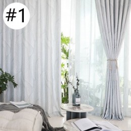 Zatemňovací Závěs S Potiskem Listů, Vyrobený Na Míru, Závěs Severský Do Obývacího Pokoje, Ložnice
