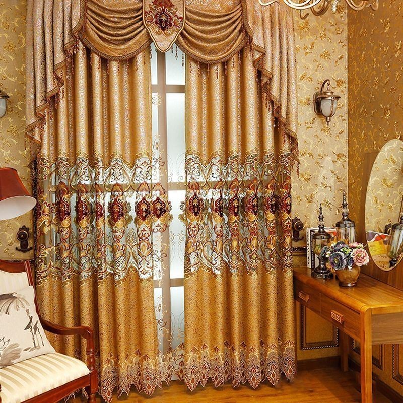 Luxusní Evropské Vyšívané Závěsy Do Obývacího Pokoje A Ložnice