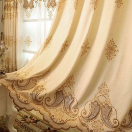 Luxusní Zatemňovací Evropské Vyšívané Závěsy Do Obývacího Pokoje A Ložnice