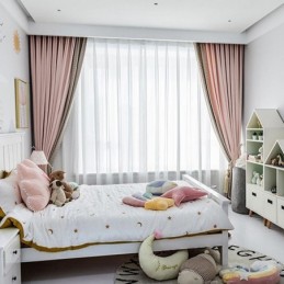 Moderní Šité Záclony Na Míru, Zatemňovací Záclony S Pepitou Stopou Do Obývacího Pokoje A Ložnice