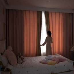 Moderní Šité Záclony Na Míru, Zatemňovací Záclony S Pepitou Stopou Do Obývacího Pokoje A Ložnice