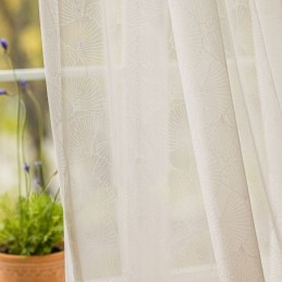 Moderní Bílé Průsvitné Závěsy Z Listového Tylu Do Obývacího Pokoje A Ložnice