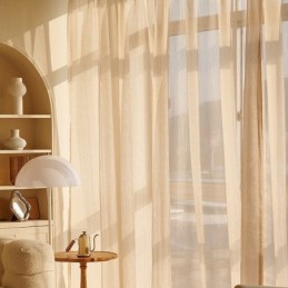 Krásná Voálová Záclona Vyrobená Na Míru, Jednobarevná Tylová Záclona Do Obývacího Pokoje A Ložnice