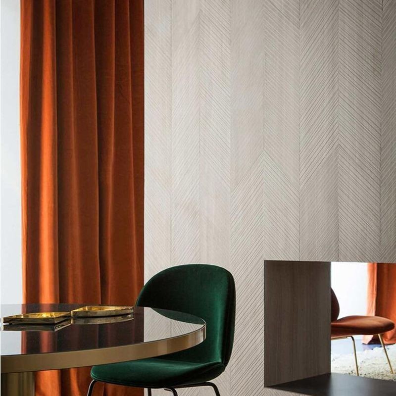 Minimalistický Flanelý Zatemňovací Závěs, Závěs Na Míru, Dýňově Oranžová Barva, Obývací Pokoj, Restaurace