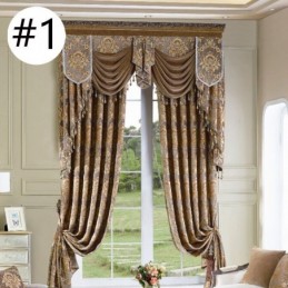 Luxusní Žinylkový Žakárový Závěs Na Míru, Elegantní Design, Dekorativní Závěs Do Ložnice