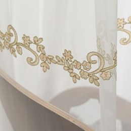 Moderní Minimalistické Průsvitné Záclony Na Míru, Záclony S Vyšívanými Rostlinami A Tylovými Závěsy Do Obývacího Pokoje A Ložnice