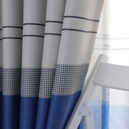 Zatemňovací Závěs Severského Typu, Vyrobený Na Míru, S Potiskem Pruhů Do Ložnice