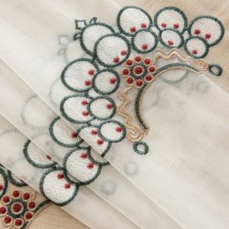 Vyšívané Průsvitné Tylové Závěsy, Elegantní Závěsy, Cortinas Do Obývacího Pokoje