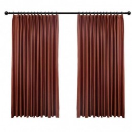 Minimalistický Červený Flanenový Zatemňovací Závěs, Jednobarevný Látkový Závěs Do Obývacího Pokoje, Šitý Na Míru