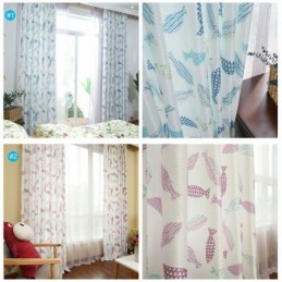 Polozatemňovací Závěs Šitý Na Míru Závěs S Potiskem Ryb Do Dětského Pokoje