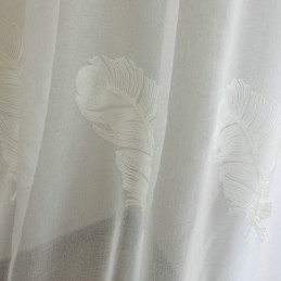 Průsvitná Záclona S Výšivkou Z Peří, Minimalistická Voile, Obývací Pokoj, Ložnice