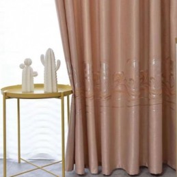 Moderní Luxusní Zatemňovací Závěs Na Míru, Závěs S Vlnovým Designem Do Obývacího Pokoje