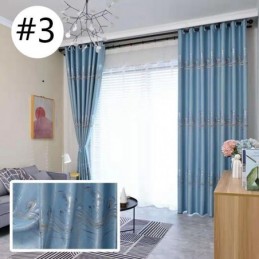 Moderní Luxusní Zatemňovací Závěs Na Míru, Závěs S Vlnovým Designem Do Obývacího Pokoje