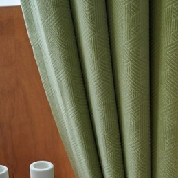Luxusní Geometrické Závěsy S Moderním Reliéfním Zatemňovacím Efektem Do Ložnice