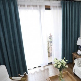 Čistě Barevná Záclona Na Míru, Vysoká Záclona Do Obývacího Pokoje A Ložnice