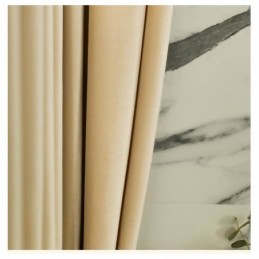 Flanelová Zatemňovací Záclona V Barvě Šampaňského, Vyrobená Na Míru, Severský Minimalistický, Prémiová Látka, Obývací Pokoj, Restaurace
