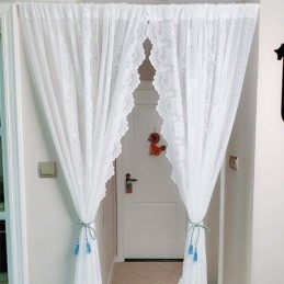 Elegantní Průsvitné Voálové Závěsy, Dekorativní Okenní Závěsy Do Obývacího Pokoje, Ložnice