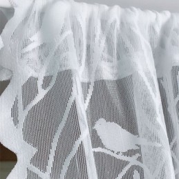 Moderní Průsvitné Závěsy S Motivem Ptáků Z Bílého Tylu Do Obývacího Pokoje