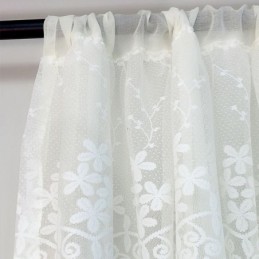 Moderní Květinový Závěs, Tylový Závěs Na Míru, Průhledný Do Obývacího Pokoje, Ložnice